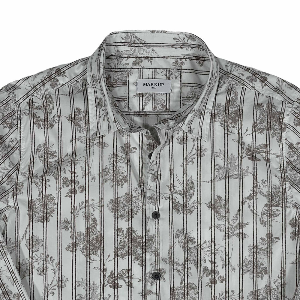 Markup Camicia, 3025, Mussola Stampa, Panna, Bassiniboutique.it, 2022 p/e