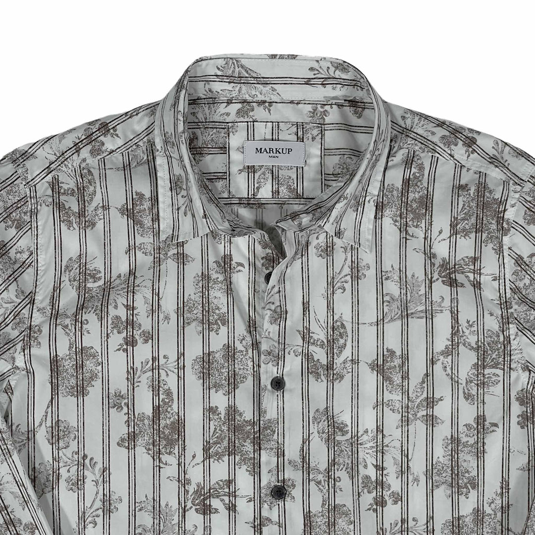 Markup Camicia, 3025, Mussola Stampa, Panna, Bassiniboutique.it, 2022 p/e