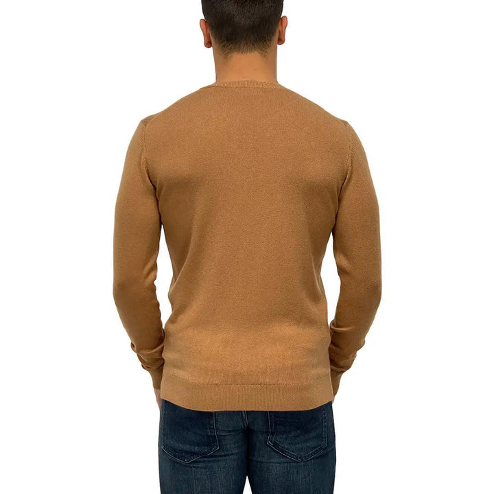 Markup Maglia ml, 390114, Scollo v Basic Soft Caschmere, Cammello, Bassiniboutique.it, 