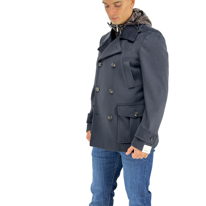 Markup, Caban Doppiopetto, Uomo, Poliestere, Blu