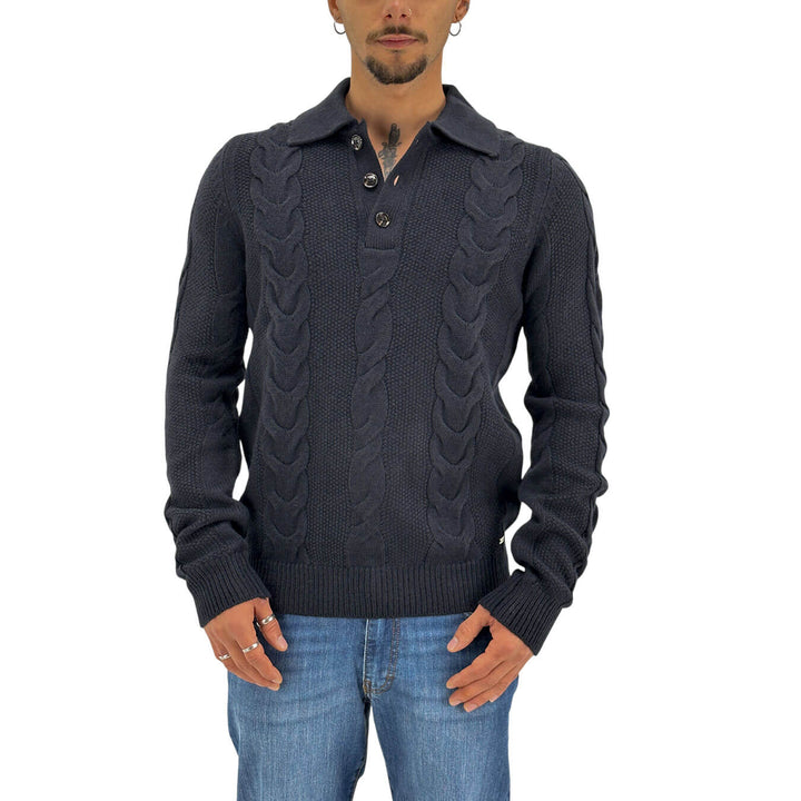 Markup Maglia Polo, Tessuto Misto, Blu