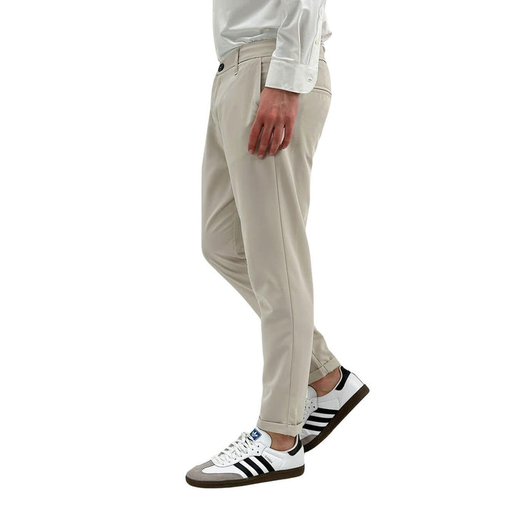 Imperial Pantaloni Uomo, Chino, Regular Fit, Tessuto Misto, Beige