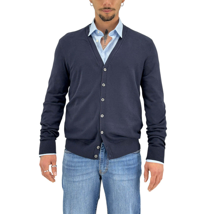 Markup, Cardigan , Uomo, Viscosa, Blu