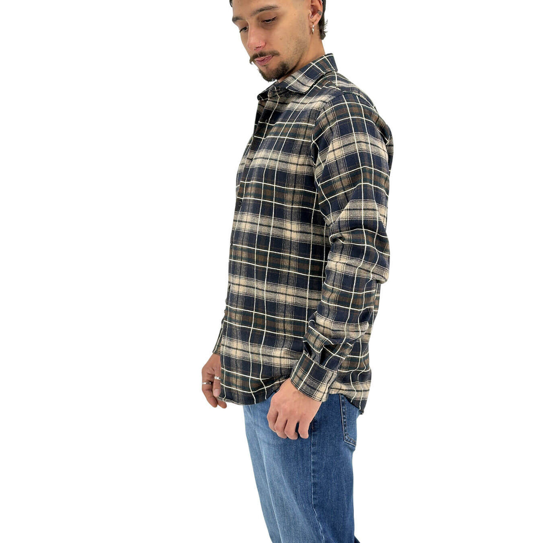Markup, Camicia, Uomo, Cotone, Marrone