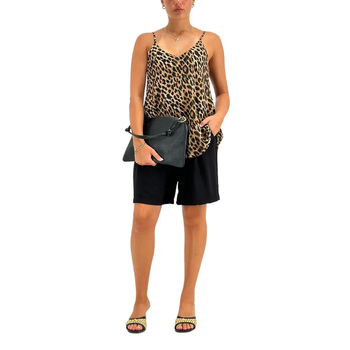 Bassini Top Donna Maculato con Spallini