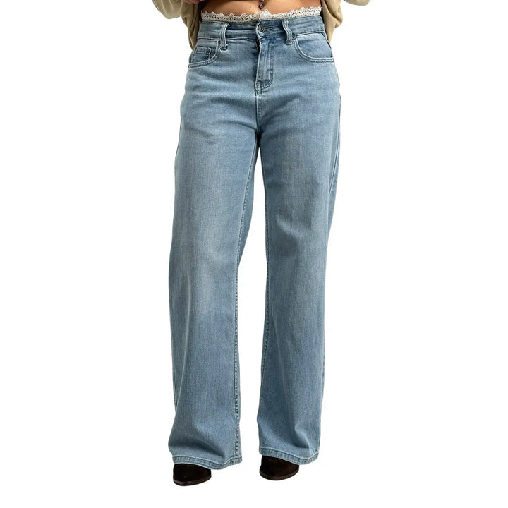 Bassini, Jeans, Donna, Cotone, Blu