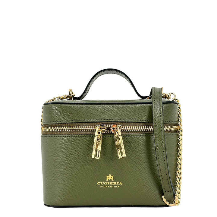 Cuoieria Fiorentina Beauty Borsa Donna, Tracolla, Pelle, Verde