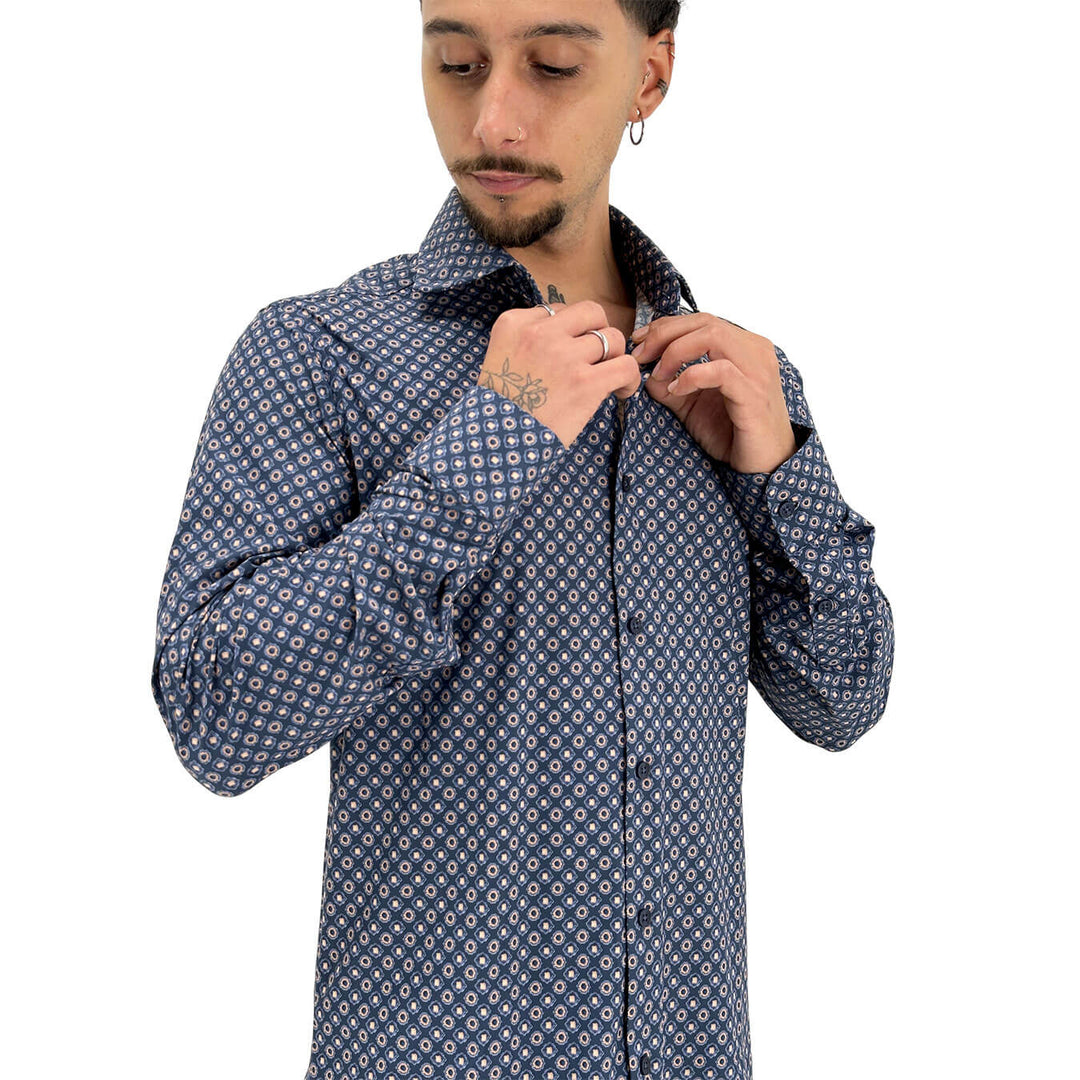 Markup, Camicia, Uomo, Tessuto Misto, Fantasia