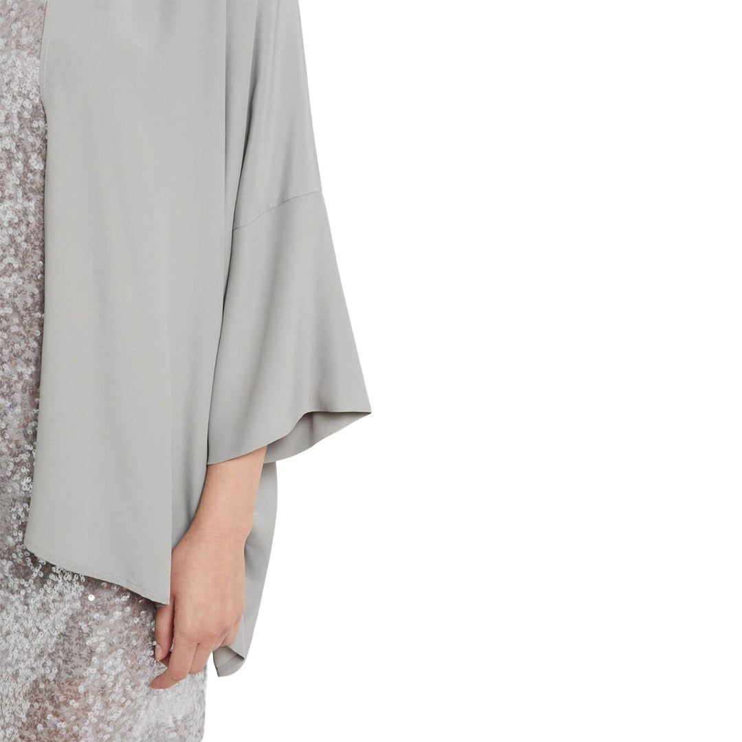 Ottod'Ame Giacca Donna, kimono, Misto Seta, Grigio