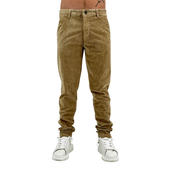 Markup, Pantaloni, Uomo, Cotone, Marrone
