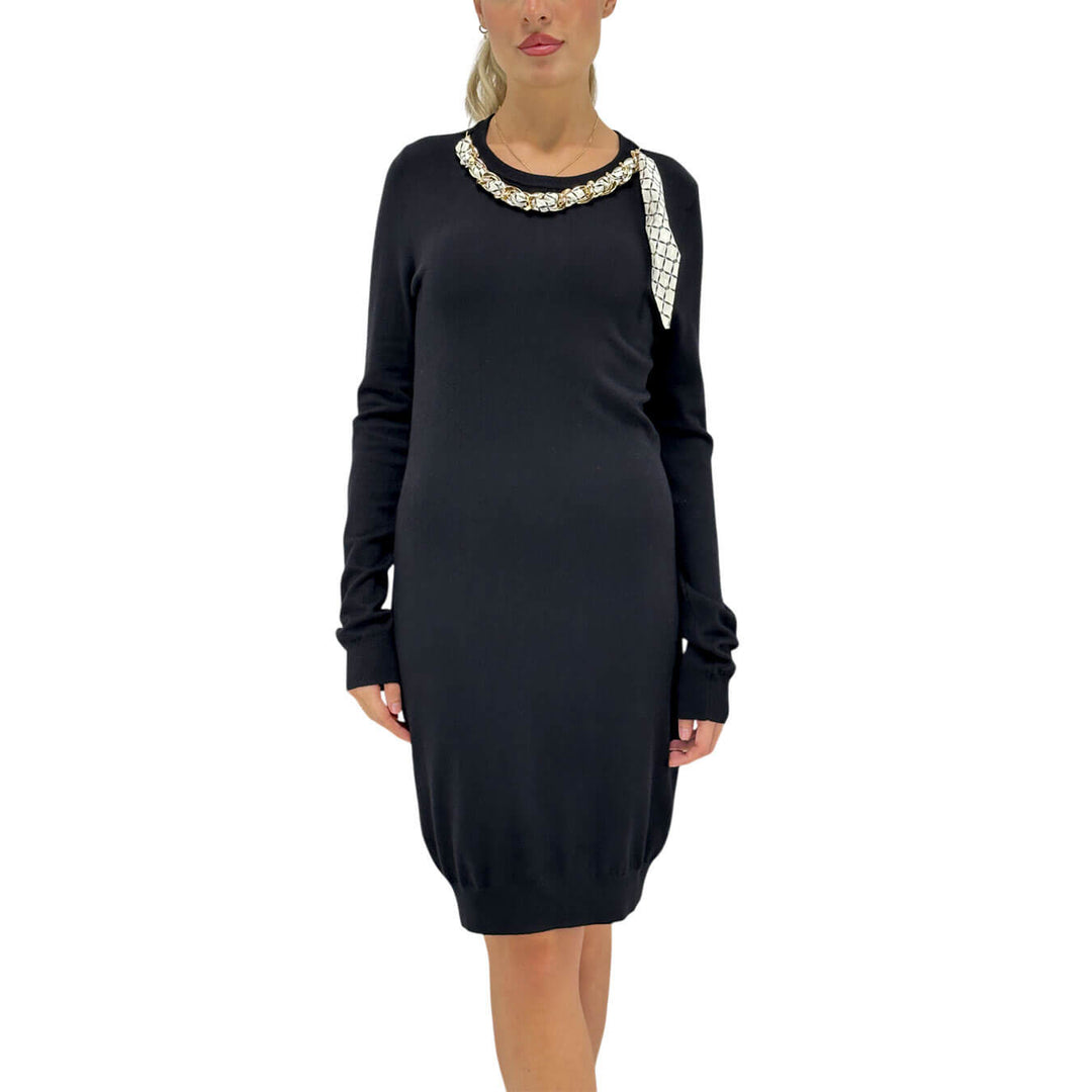 Relish, Abito, Donna, Bernice, Maglia, Collana, Viscosa, Nero