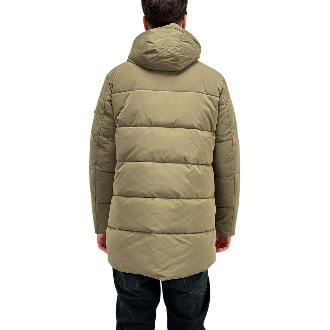 MarKup Giubbotto Uomo, Parka Trapuntato, Cappuccio, Beige