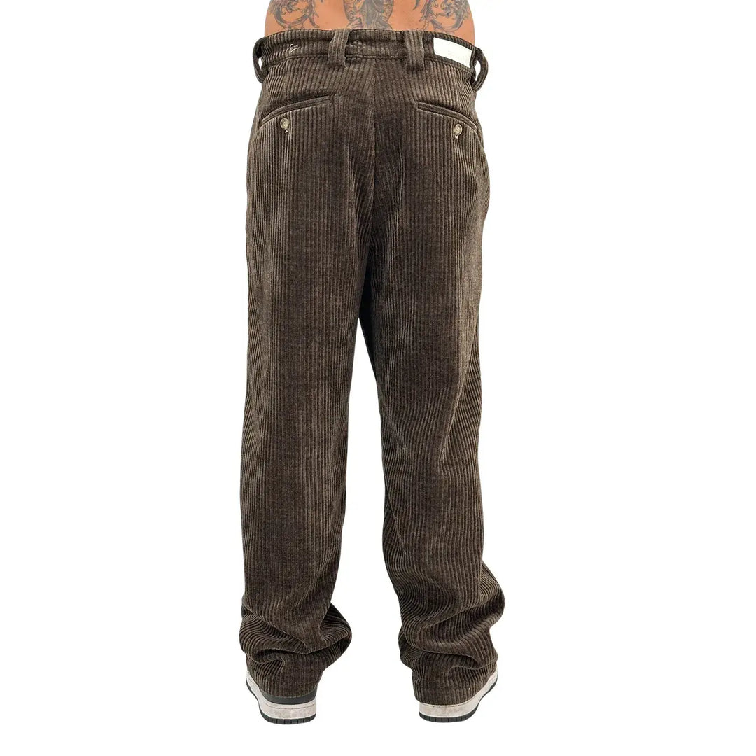 BL.11 Block Eleven, Pantaloni, Uomo, Velluto, Marrone