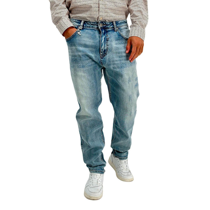 Rytual Pantaloni Uomo, Jeans, Denim, Chino, Cotone, Blu Chiaro - BassiniBoutique.it