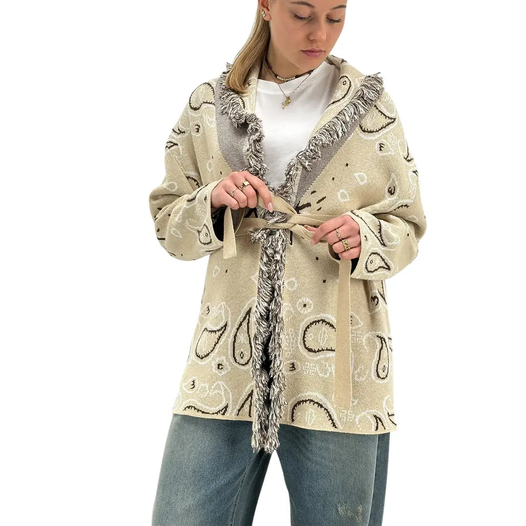 Kontatto, Giacca, Donna, Fantasia, Panna