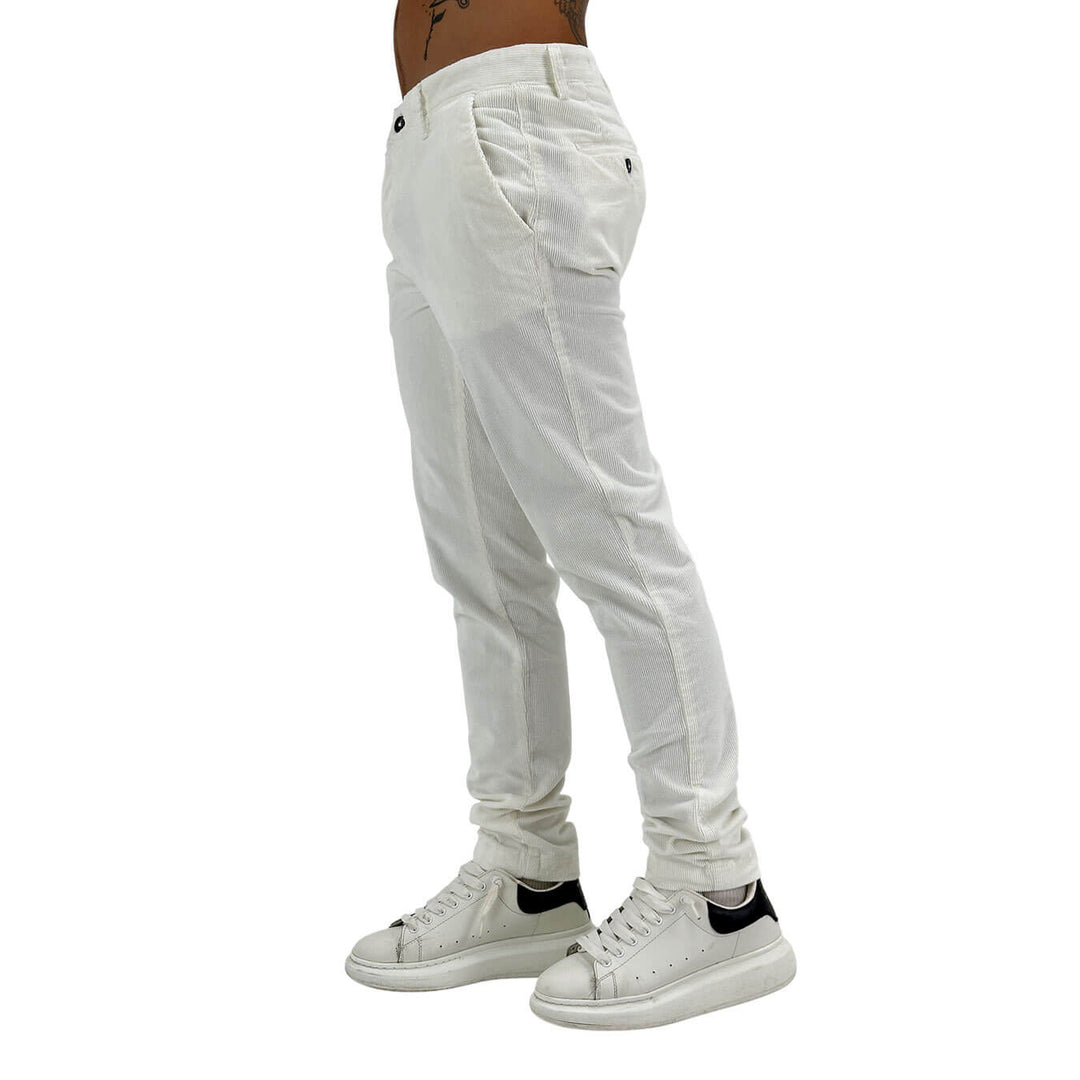 Markup, Pantaloni, Uomo, Cotone, Bianco