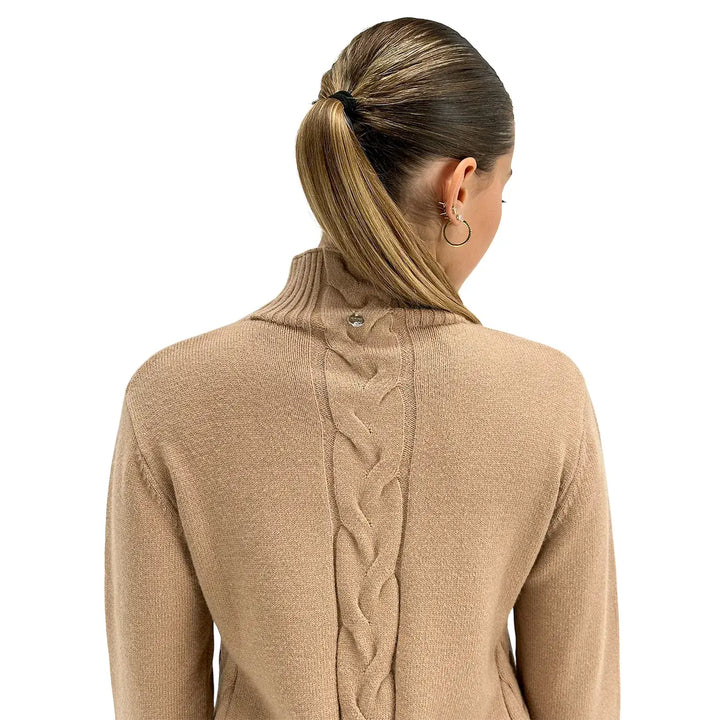 Markup, Maglia Collo Alto, Donna, Tessuto Misto, Beige