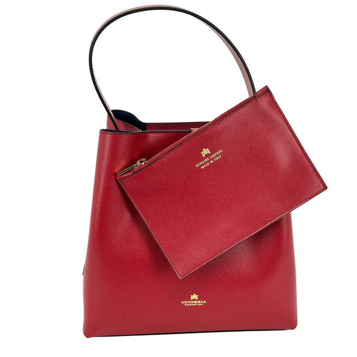 Cuoieria Fiorentina, Secchiello, Donna, Alice, Pelle, Rosso