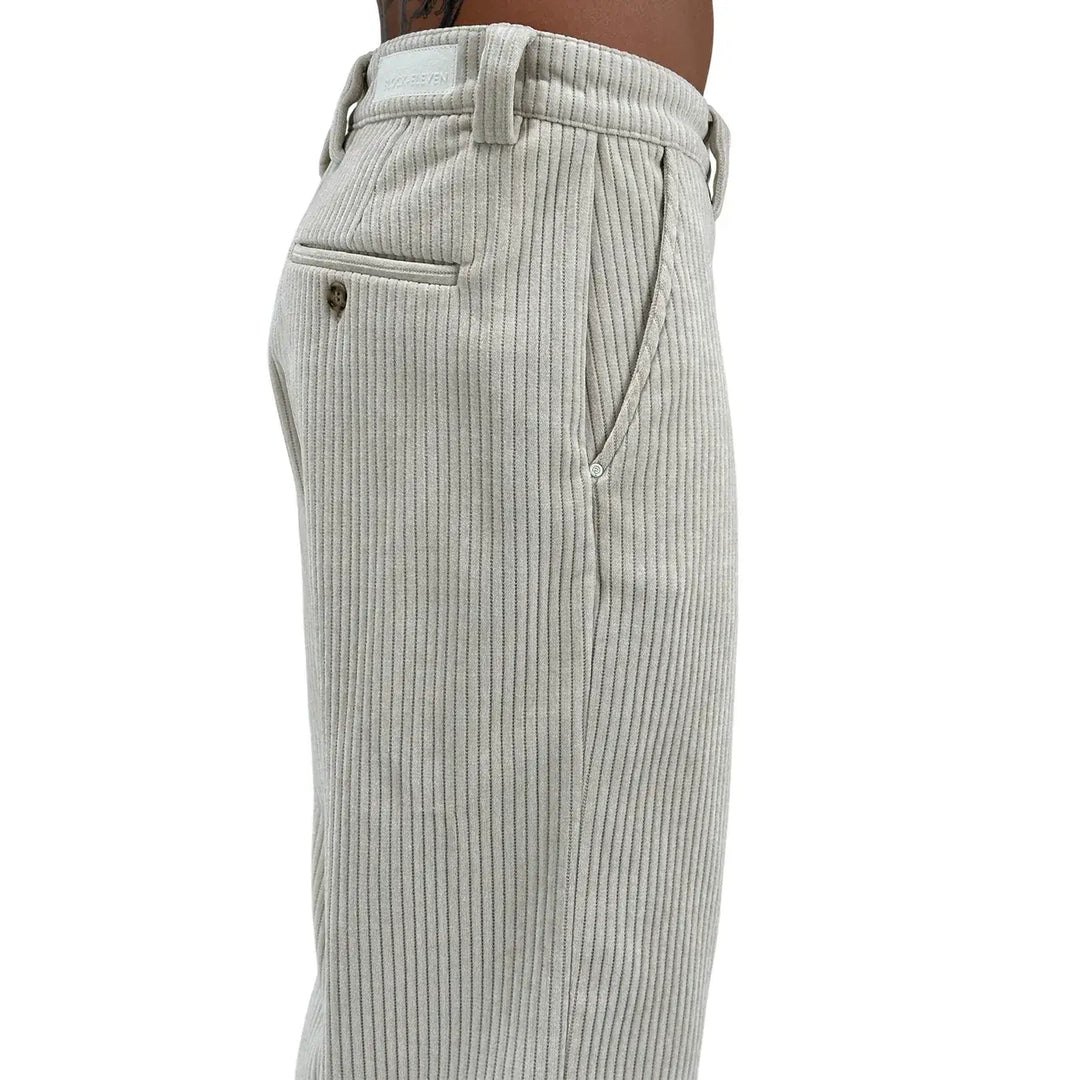 BL.11 Block Eleven, Pantaloni, Velluto, Uomo, Panna