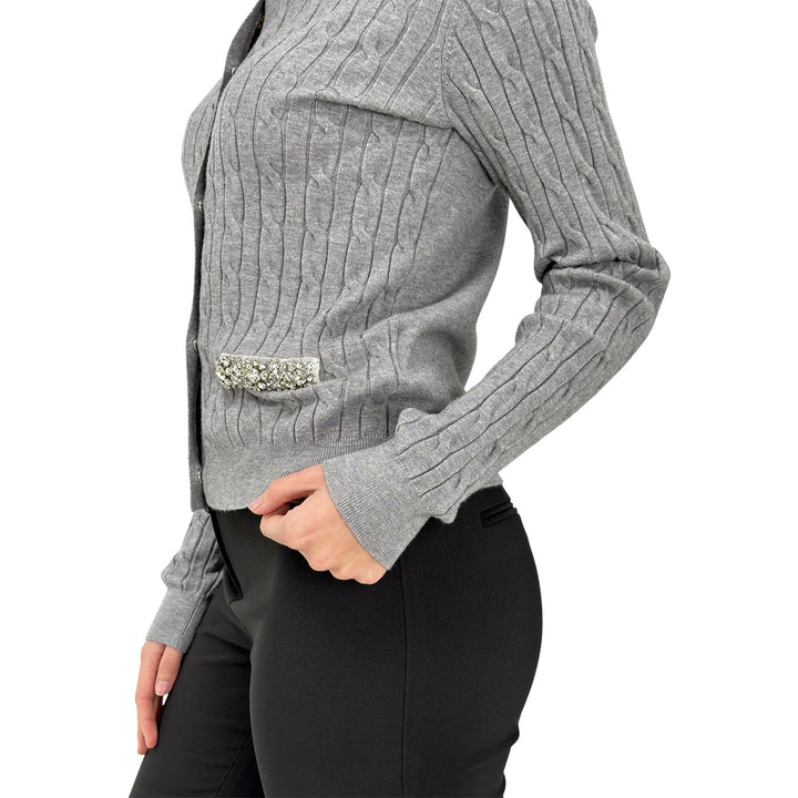 Markup, Cardigan, Donna, Tessuto Misto, Grigio