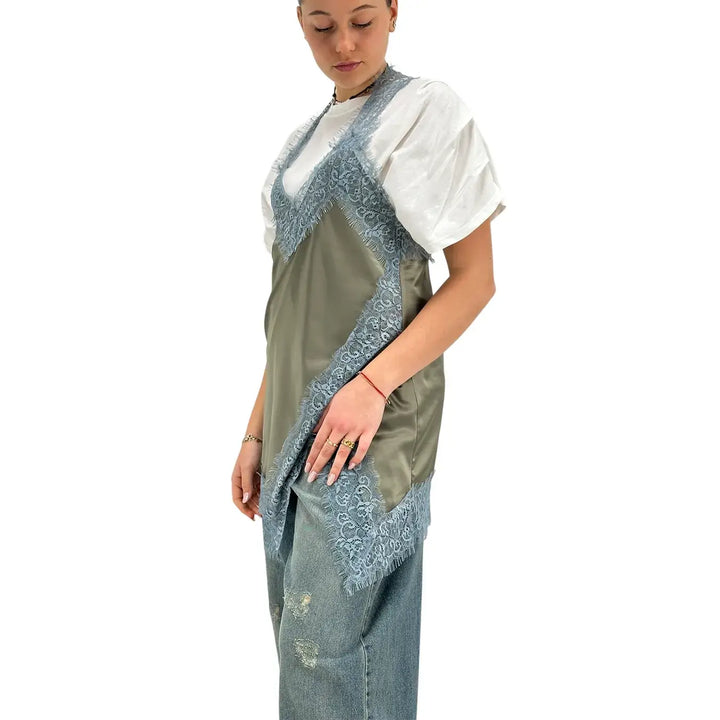 Kontatto, Top, Donna, Pizzo, Moro e Azzurro