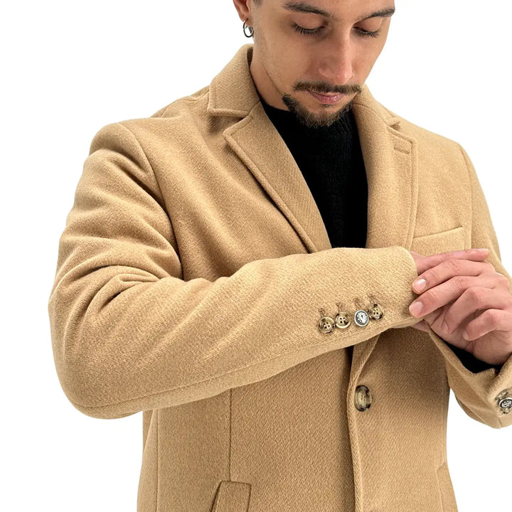 BL.11 Block Eleven, Cappotto, Monopetto, Uomo, Beige