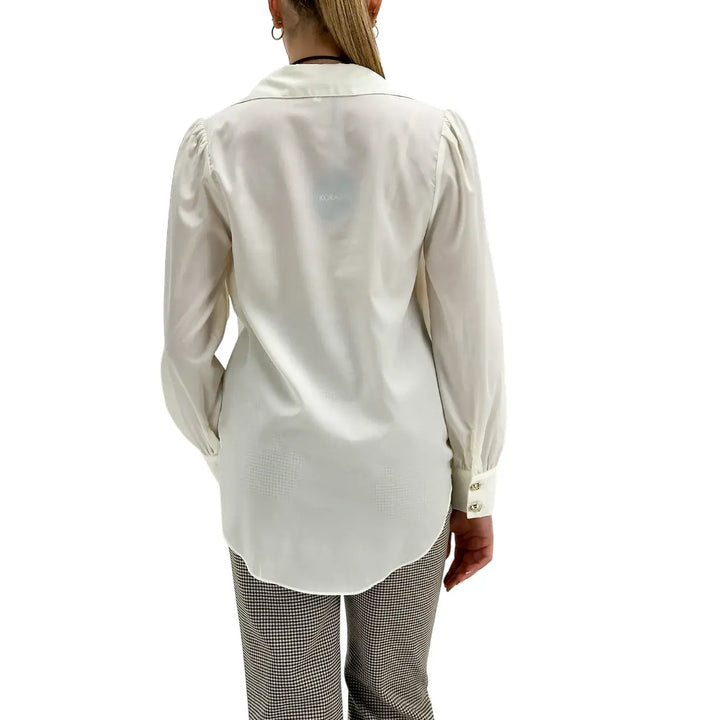 Koralline, Blusa, Donna, Poliestere, Panna