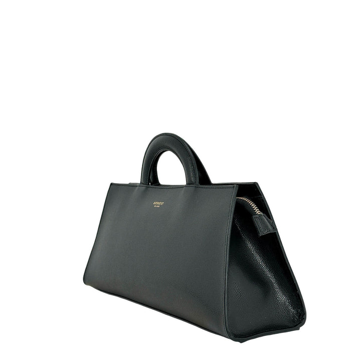 Avenue67 Rania Borsa Donna, Handbag, Baguette, Pelle, Nero