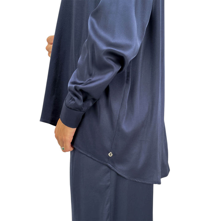 Ottod'Ame, Camicia, Donna, Mia, Acrilico, Blu