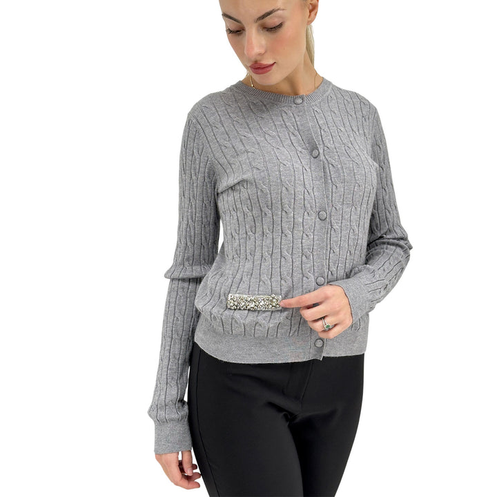 Markup, Cardigan, Donna, Tessuto Misto, Grigio