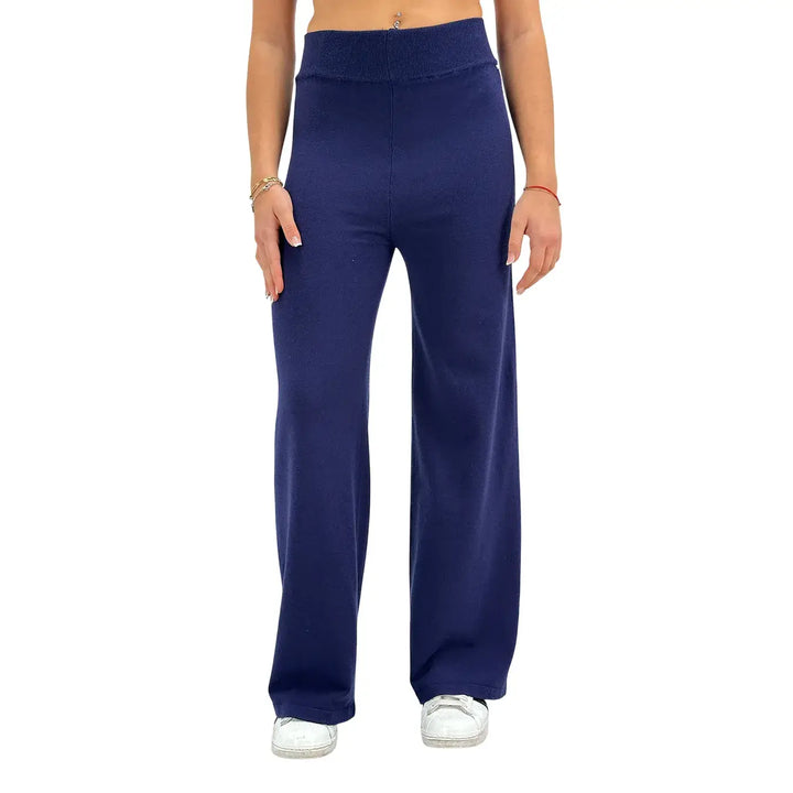 Koralline, Pantaloni, Donna, Tessuto Misto, Blu