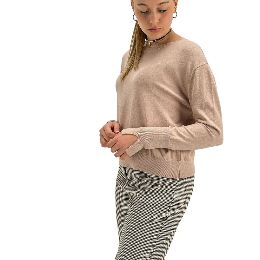 Koralline, Maglia, Donna, Tessuto Misto, Avorio