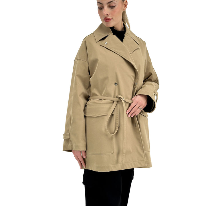 Oof Wear, Trench, Donna, Poliestere, Beige
