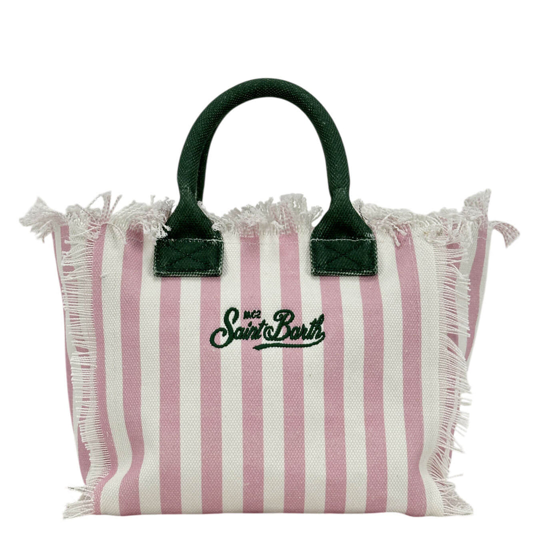 Mc2 Saint Barth Colette Borsa a Mano Donna, Canvas di Cotone, Righe