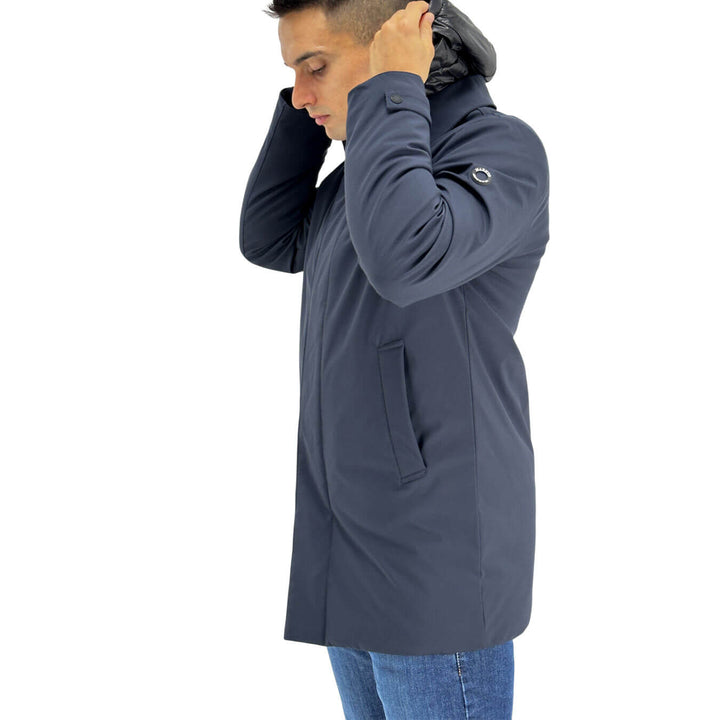Markup, Cappotto, Uomo, Poliestere, Blu