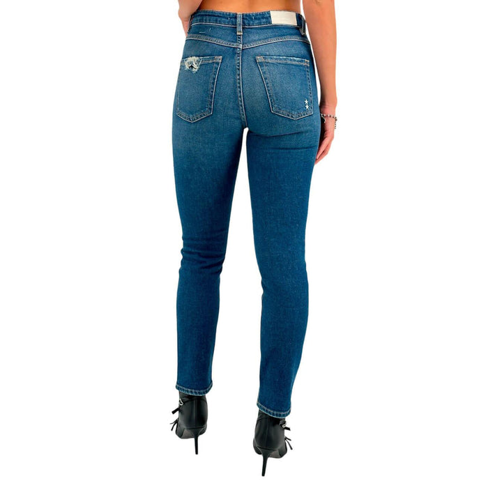 Icon Denim Nana Pantaloni Donna, Jeans, Skinny, Cotone, Blu