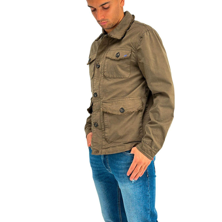 MarKup Men's Jacket, Biker Jacket, Ecological Twill, Slim, Pockets