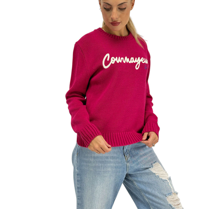 Superculture, Maglia, Donna, Courmayeur, Misto, Fucsia