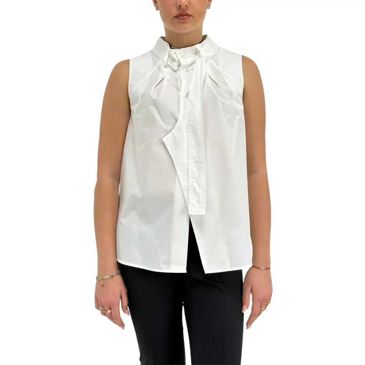 Meimeij, Camicia, Donna, Cotone, Bianco