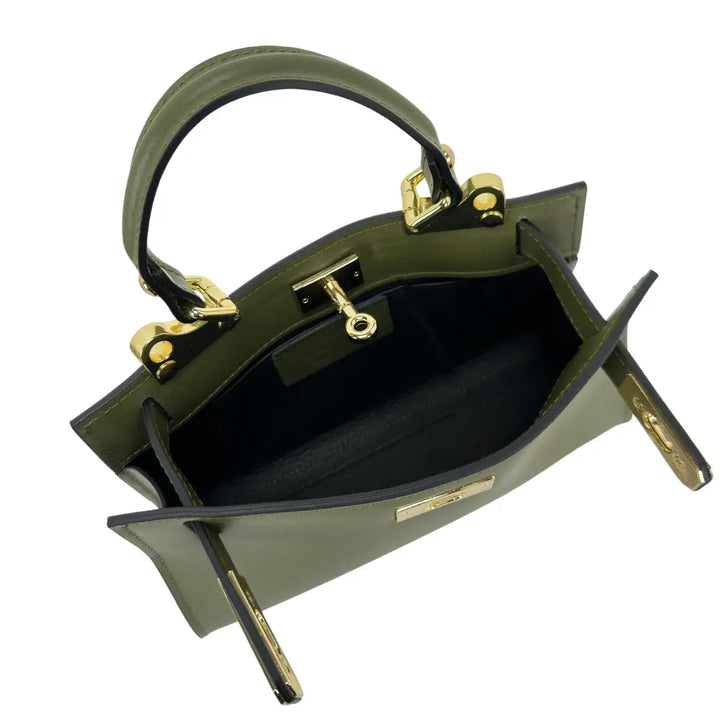 Bassini, Borsa, Donna, Alice, Pelle, Verde