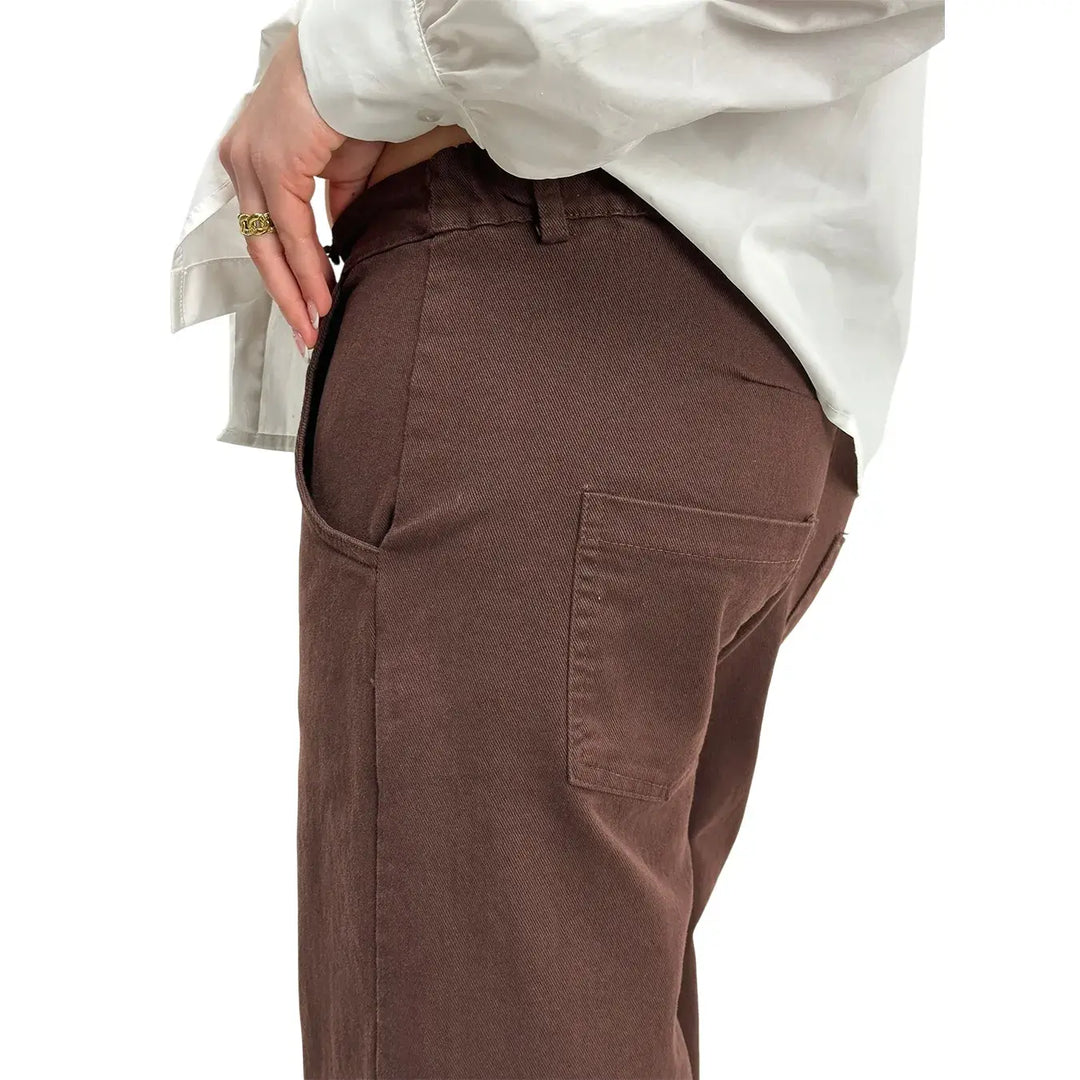 Kontatto, Pantaloni, Donna, Cotone, Moro