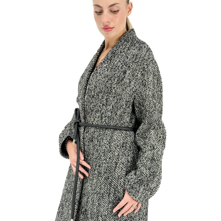 Ottod'Ame, Cappotto Lungo, Monopetto, Lana, Grigio