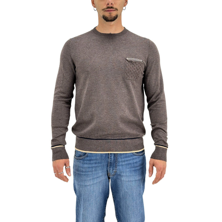 Markup, Maglia, Uomo, Viscosa, Marrone