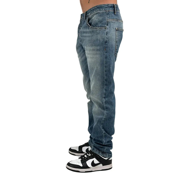 BL.11 Block Eleven, Jeans, Medio , Uomo, Cotone, Blu