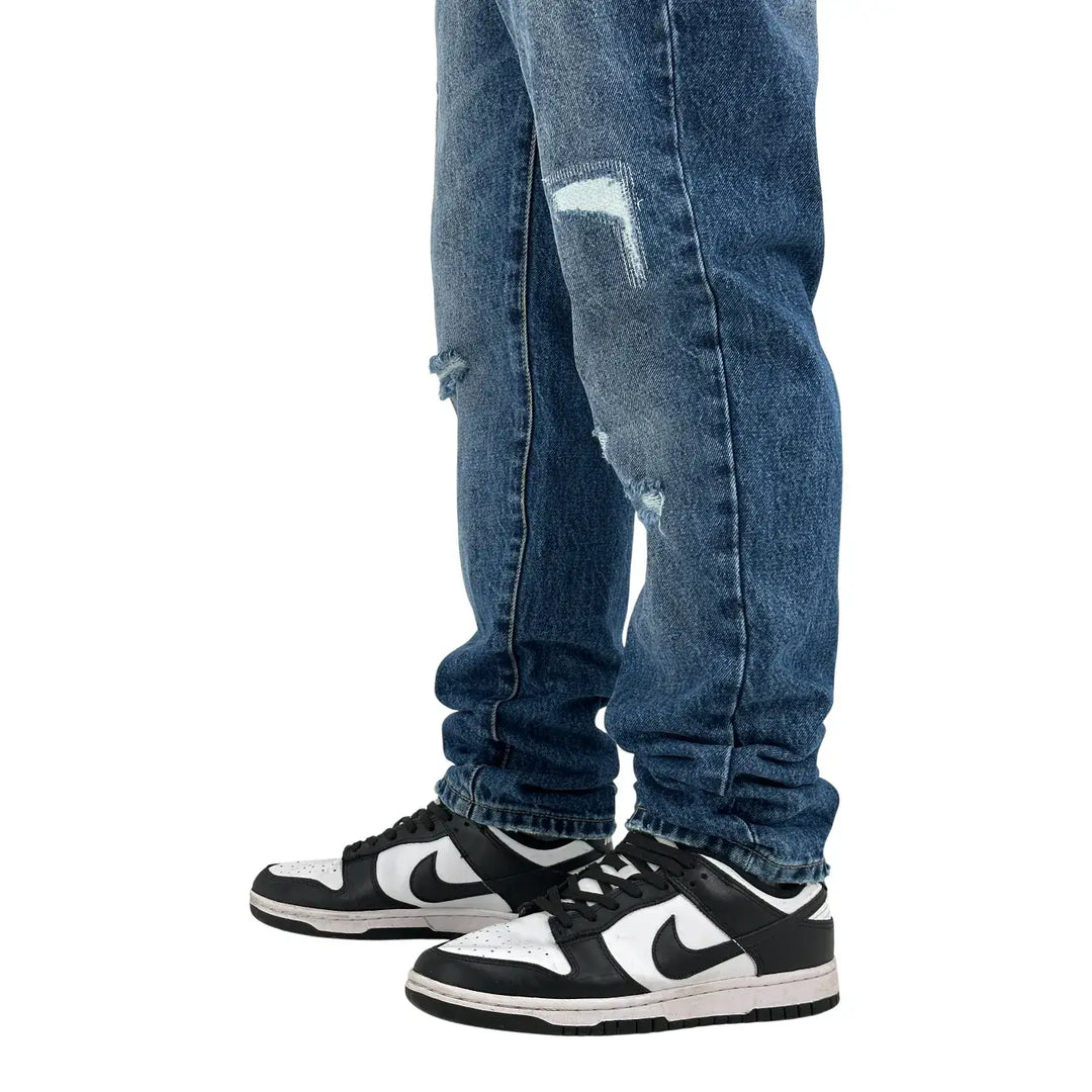 Rytual, Jeans, Uomo, Cropped Fit, Cotone, Blu