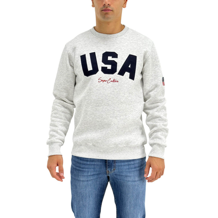 Superculture, Felpa, Uomo, Cotone, Grigio