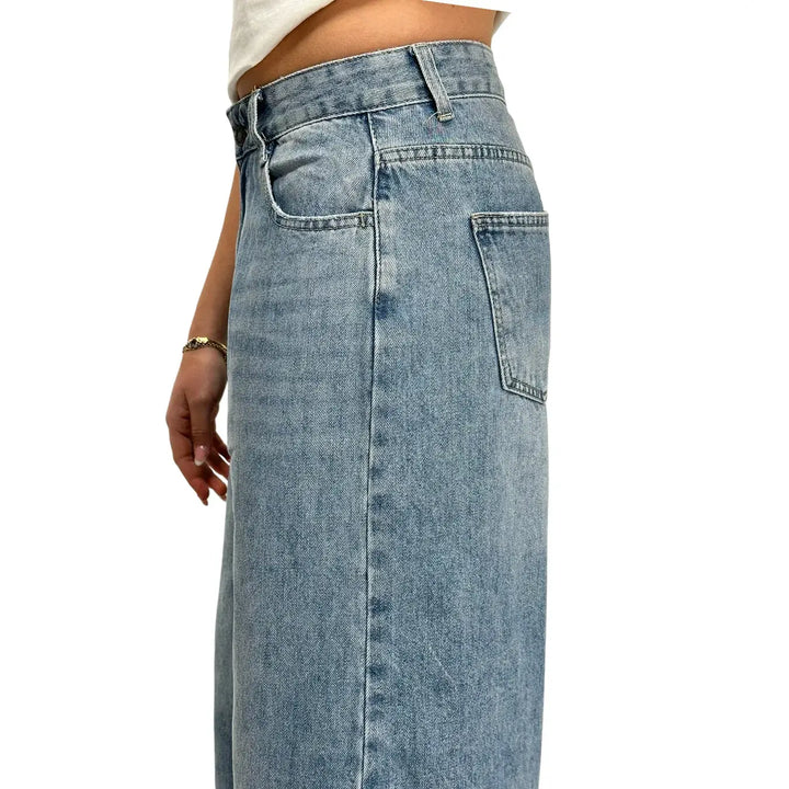 Bassini, Jeans Pinocchietto, Donna, Cotone, Blu