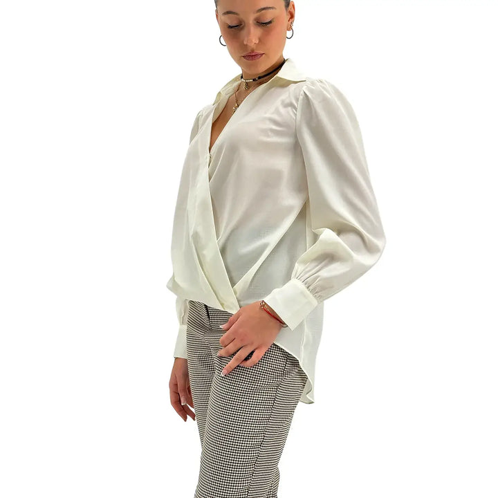 Koralline, Blusa, Donna, Poliestere, Panna