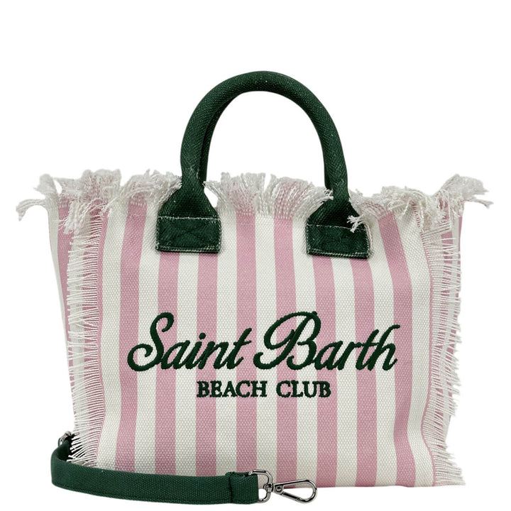 Mc2 Saint Barth Colette Borsa a Mano Donna, Canvas di Cotone, Righe