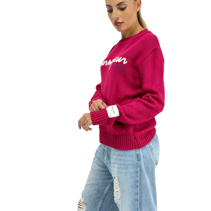 Superculture, Maglia, Donna, Courmayeur, Misto, Fucsia